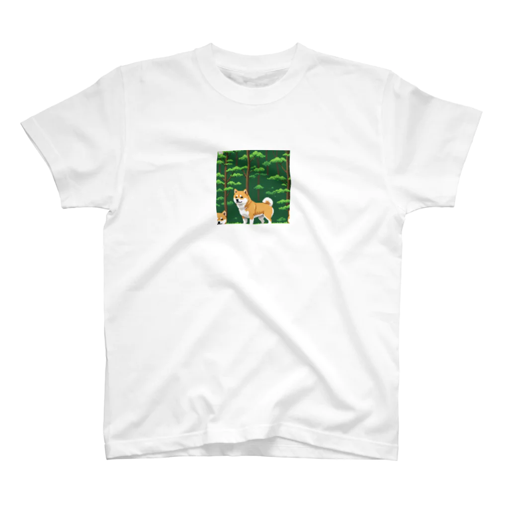 AI副業屋のショウのドット絵の柴犬 スタンダードTシャツ