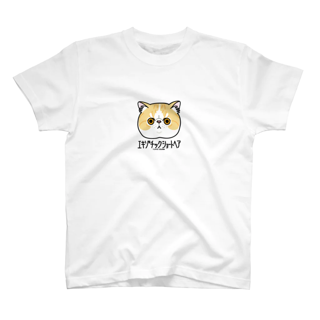 オガワユミエの33エキゾチックショートヘア（キャラ） スタンダードTシャツ