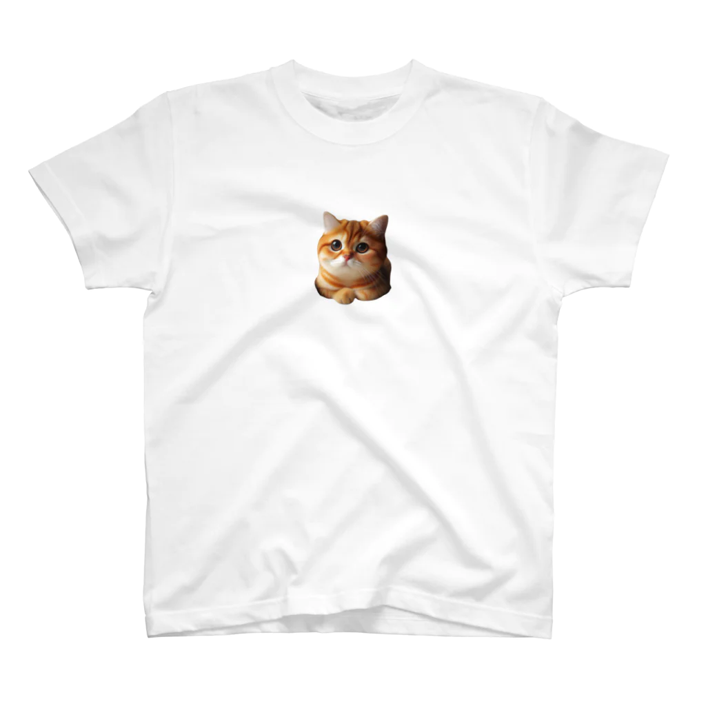 にゃんこギャラリーのオレンジタビー猫　ふわくん Regular Fit T-Shirt