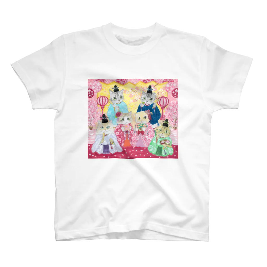 YOKO KOBAYASHIの豪華絢爛🌸おひな祭り スタンダードTシャツ