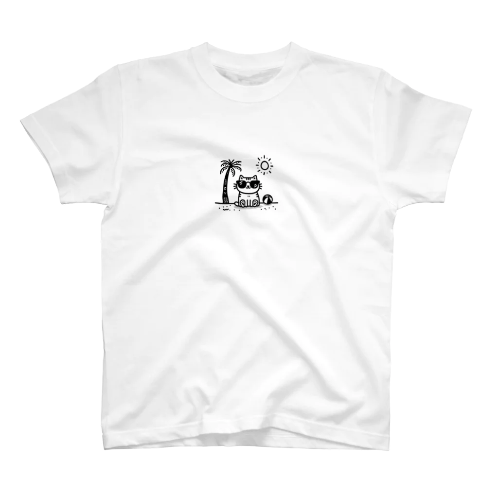 bikoshiの猫の贅沢なバカンス Regular Fit T-Shirt