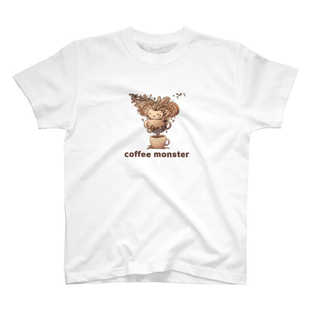 leisurely_lifeのcoffee monster Bourbon スタンダードTシャツ