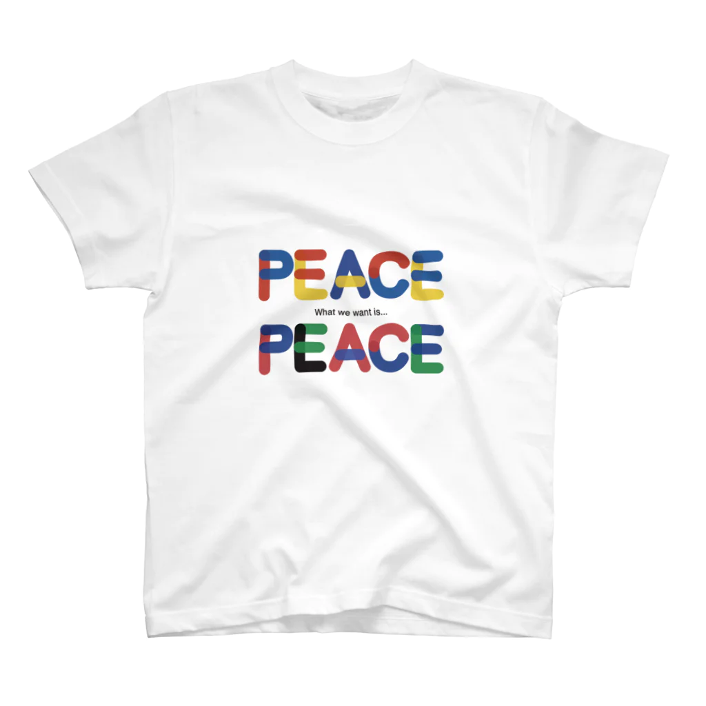 Bokkena DesignのWhat we want is...PEACE. Regular Fit T-Shirt