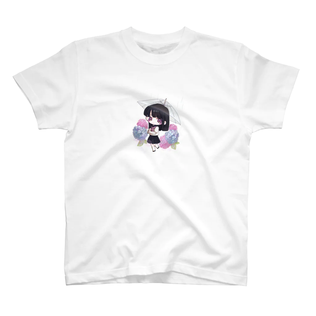 ろくぎんの紫陽花ガール スタンダードTシャツ
