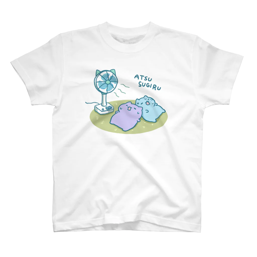 みっちりねこ by frencelの暑すぎる Regular Fit T-Shirt