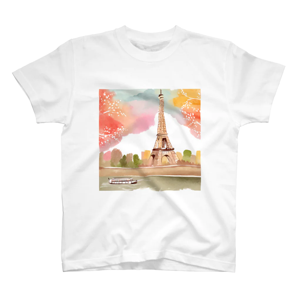 tyu-ripuのparis spring スタンダードTシャツ