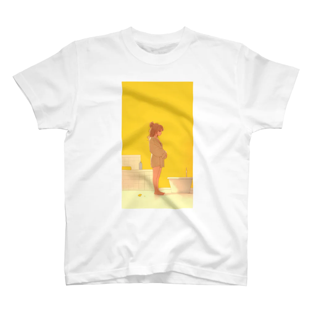 sakura_artのバスローブを着た可愛い女の子 Regular Fit T-Shirt