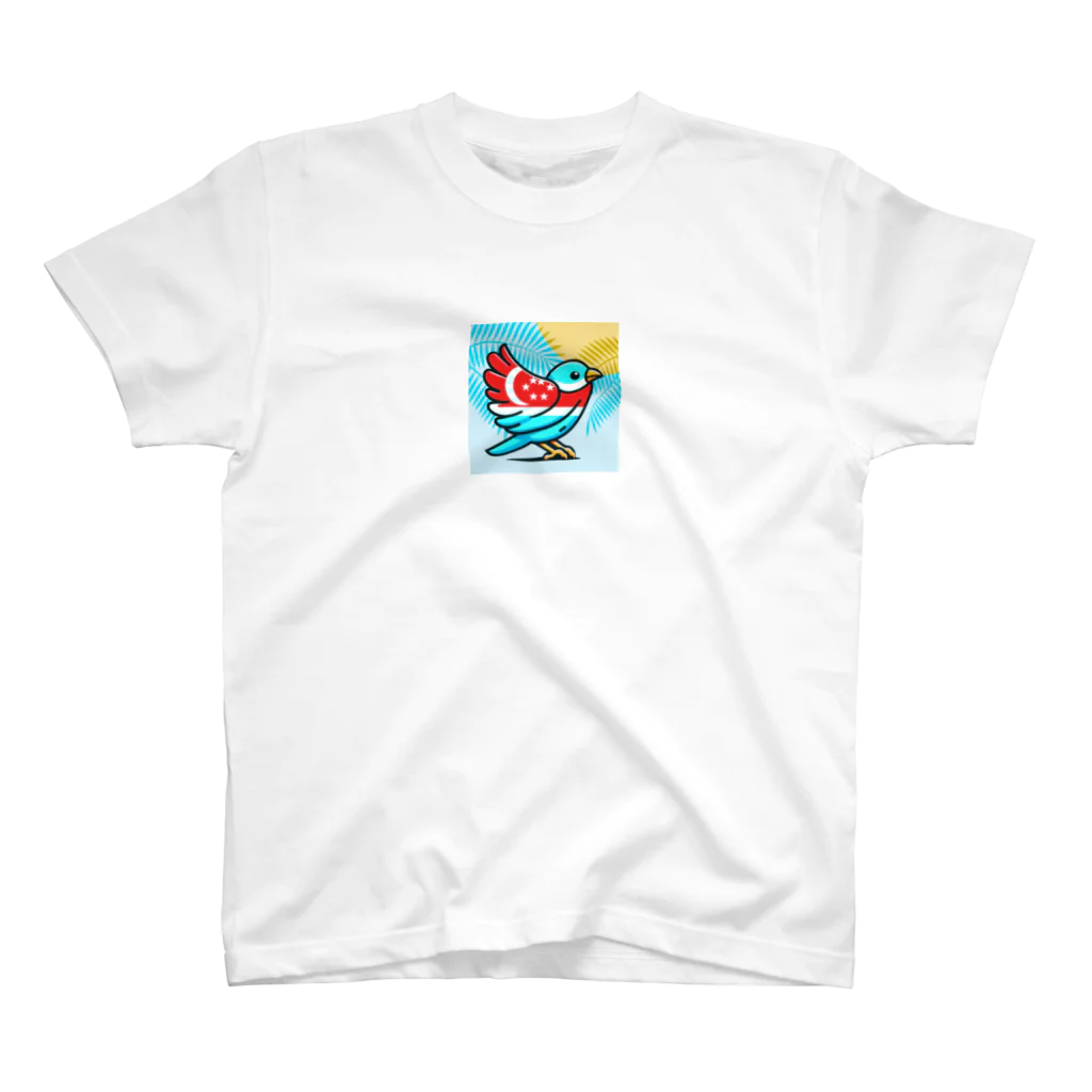 bugisショップの煌めくトロピカルバード🐦️ スタンダードTシャツ