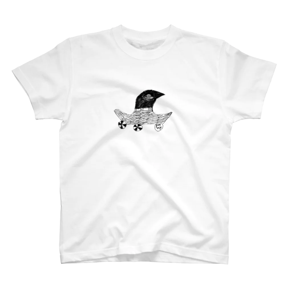 キムラトモミの車のついた鳥さん Regular Fit T-Shirt