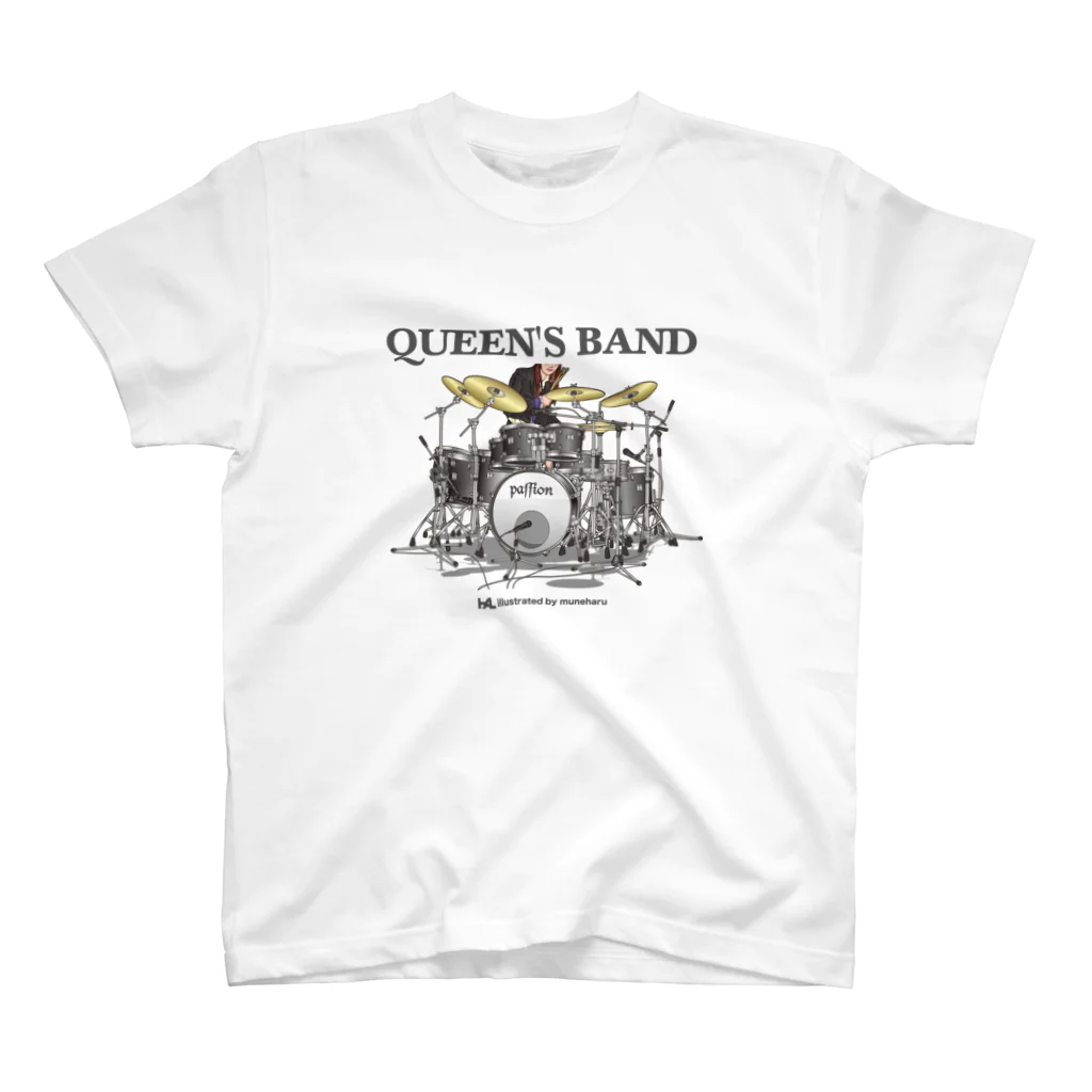 illustrator_HaLのDrums〜Qween's Band スタンダードTシャツ