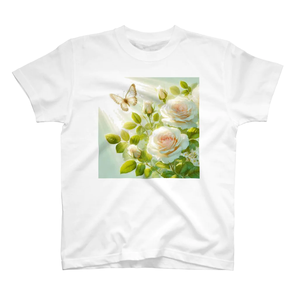 Rパンダ屋の「白薔薇」グッズ スタンダードTシャツ