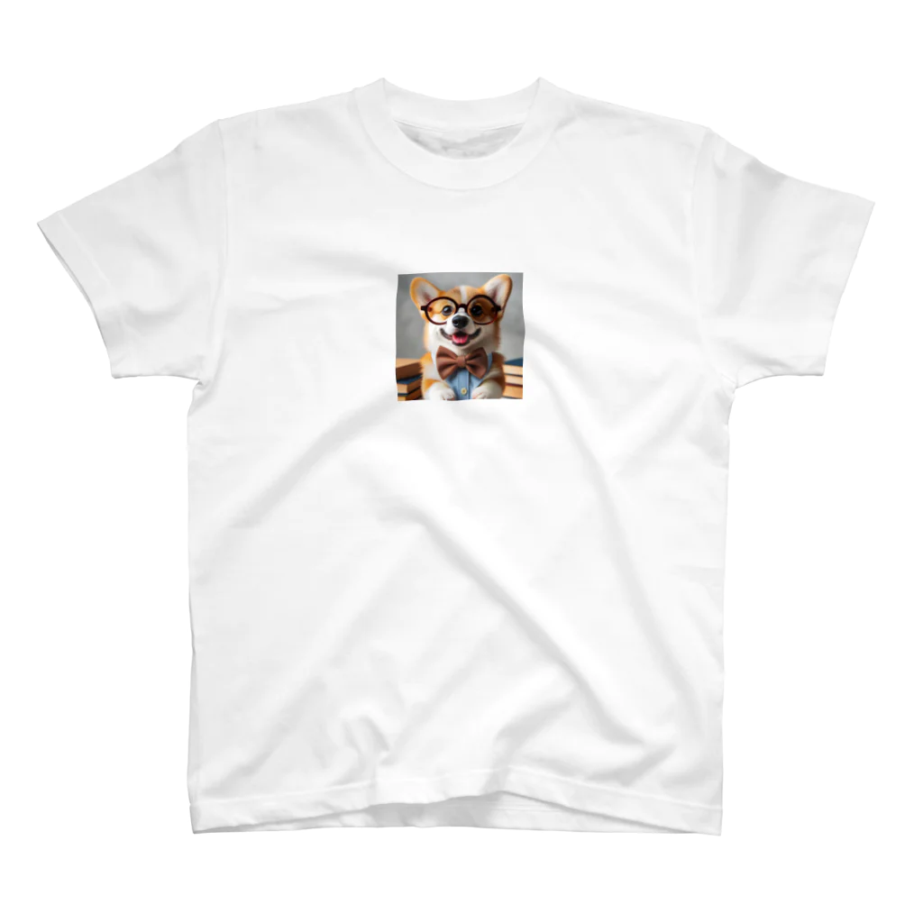 arakawork-01の物知りシリーズ　コーギー犬 Regular Fit T-Shirt