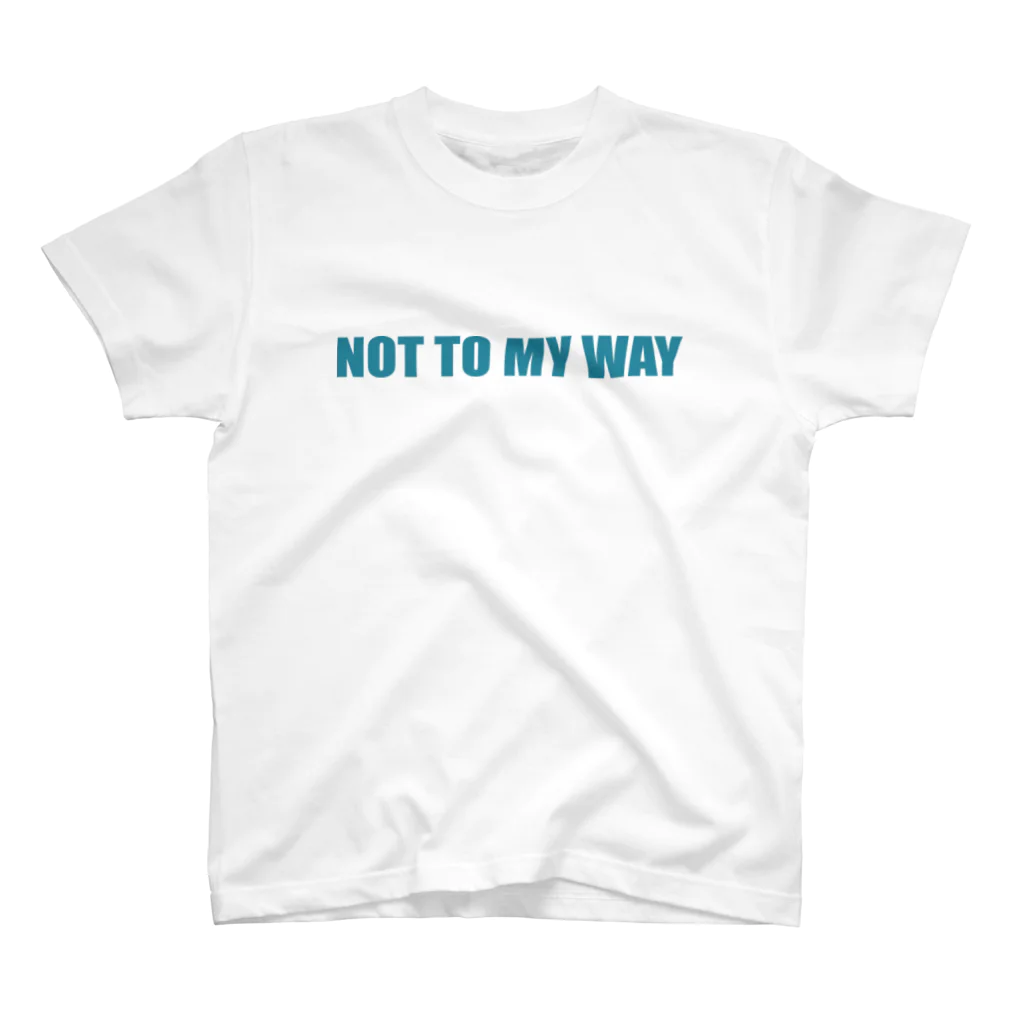 NakedHighの夏前のネイキッドハイ　NotToMyWay　落ち着いたブルー Regular Fit T-Shirt