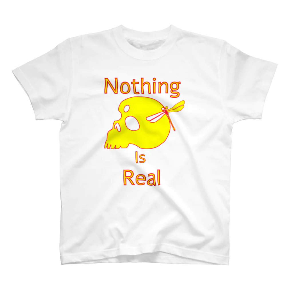 『NG （Niche・Gate）』ニッチゲート-- IN SUZURIのNothing Is Real.（黄色） スタンダードTシャツ