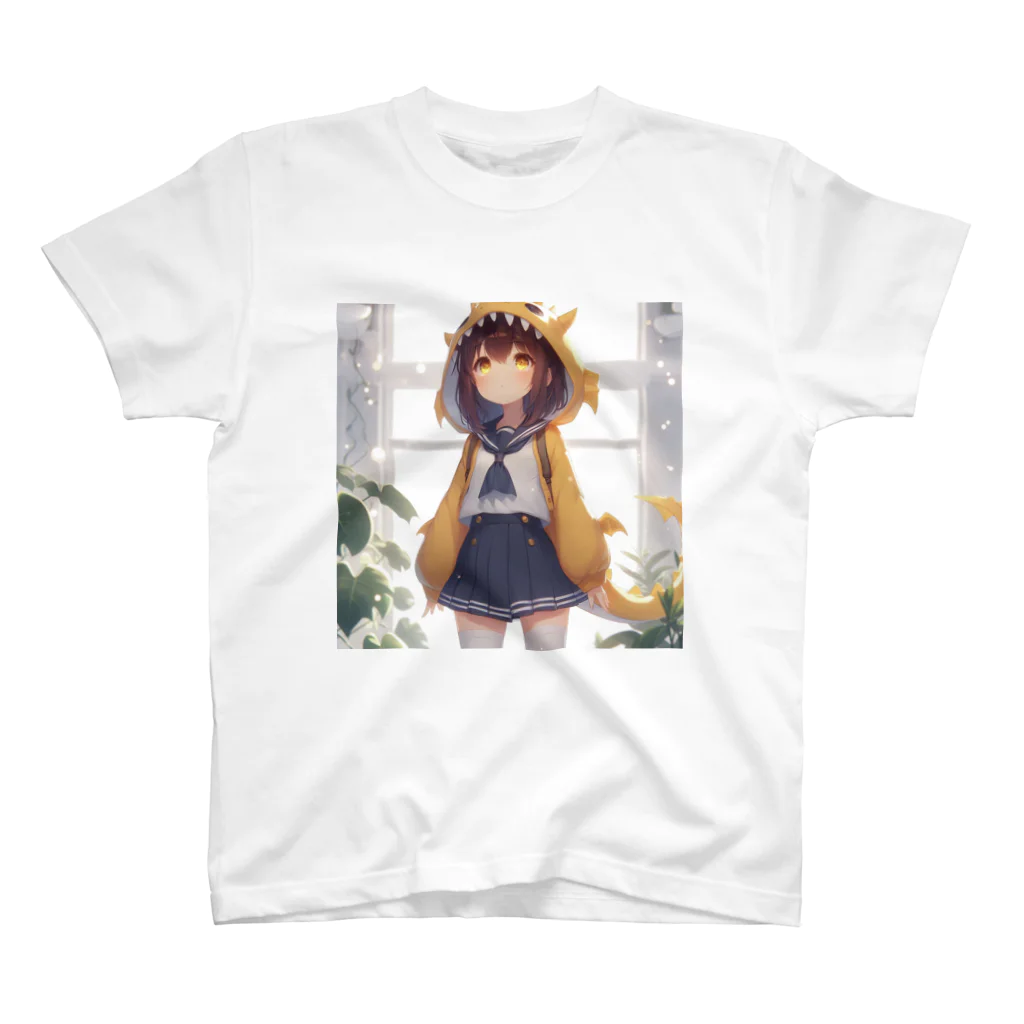 dramusumeの温ドラ娘！イエロー スタンダードTシャツ