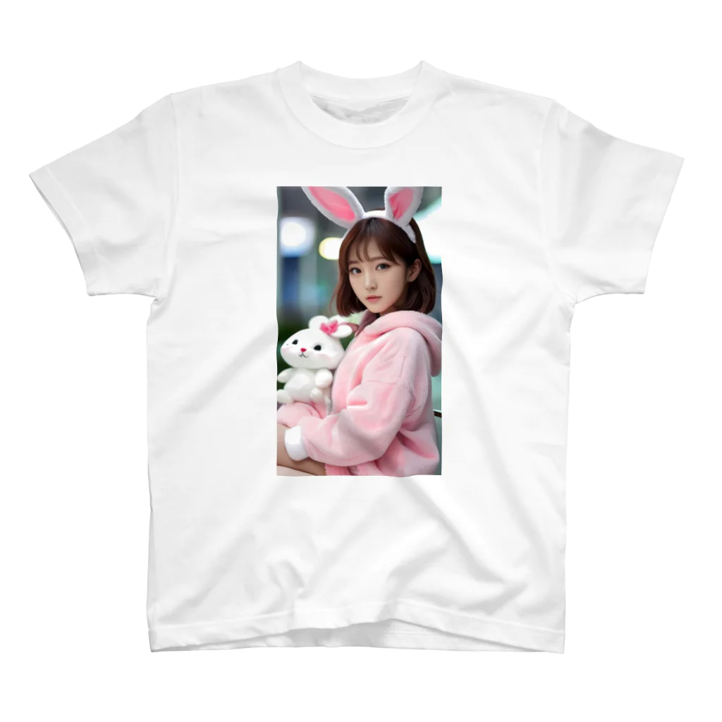 bijinngasyokuninの夢の世界の女の子 スタンダードTシャツ