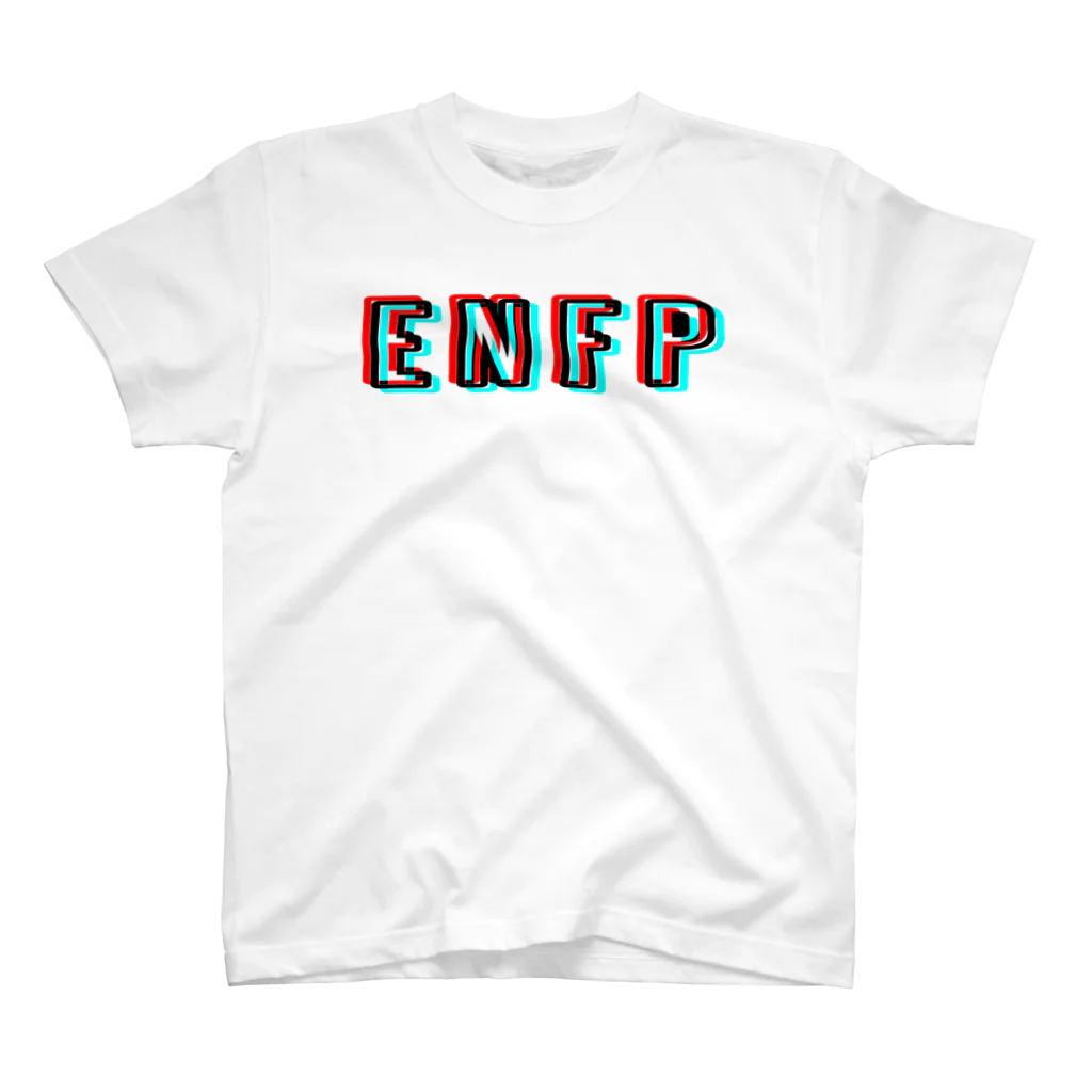 流行語Tシャツ倶楽部の【MBTIシリーズ】ENFP Tシャツ[白] スタンダードTシャツ