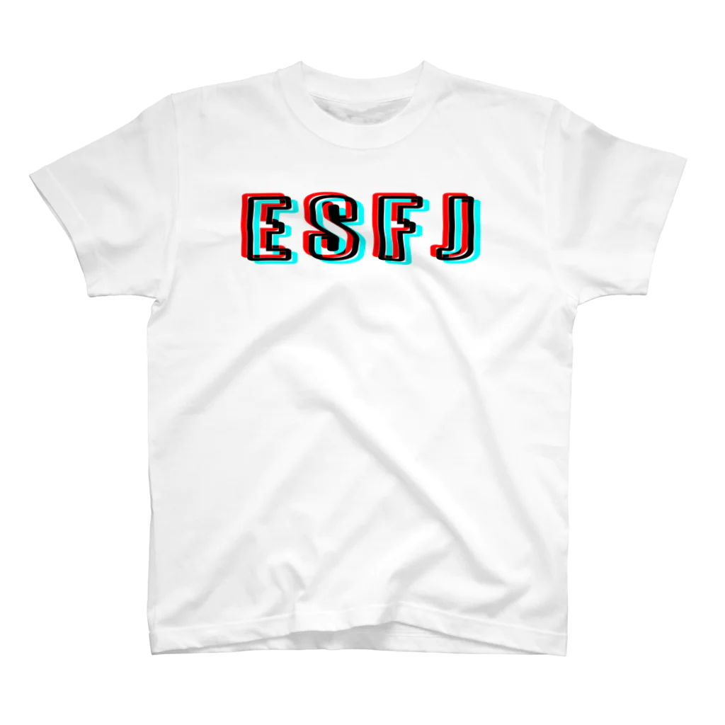 流行語Tシャツ倶楽部の【MBTIシリーズ】ESFJ Tシャツ[白] スタンダードTシャツ