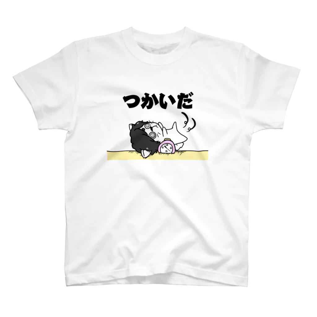 まてゆき.のまりも つかいだ 白ふち スタンダードTシャツ