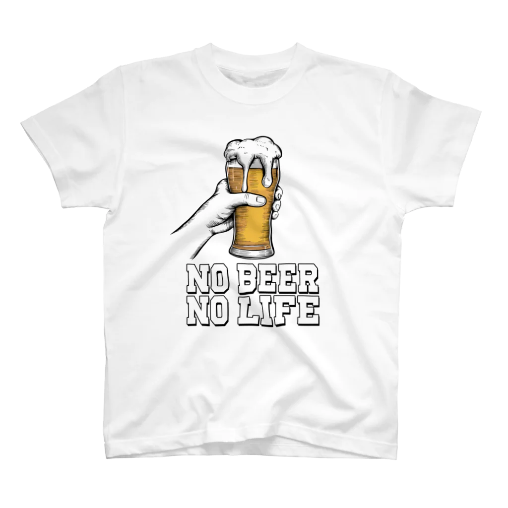 Stylo Tee ShopのNo Beer No Life 乾杯 スタンダードTシャツ