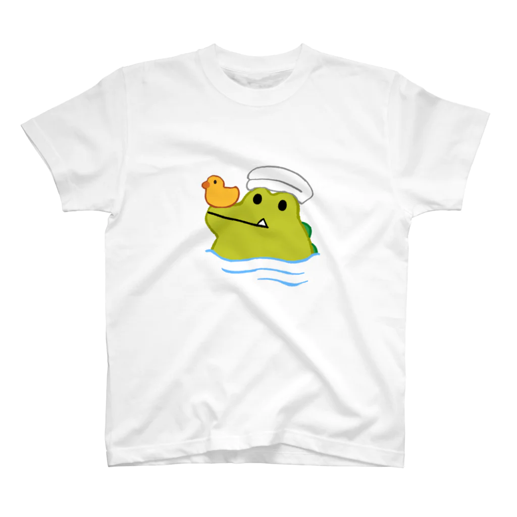 わりとせまいショップのblobwani(お風呂) スタンダードTシャツ