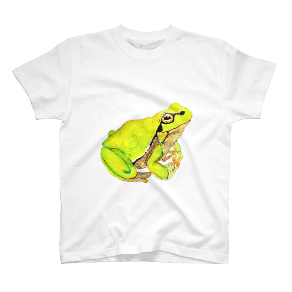 kiyoshisunの黄緑色のカエルです。 Regular Fit T-Shirt