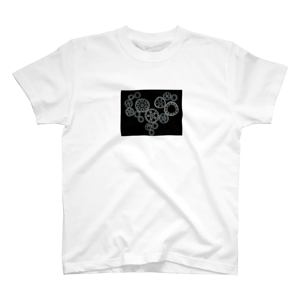 xxntmoriのgear-heart-black Regular Fit T-Shirt