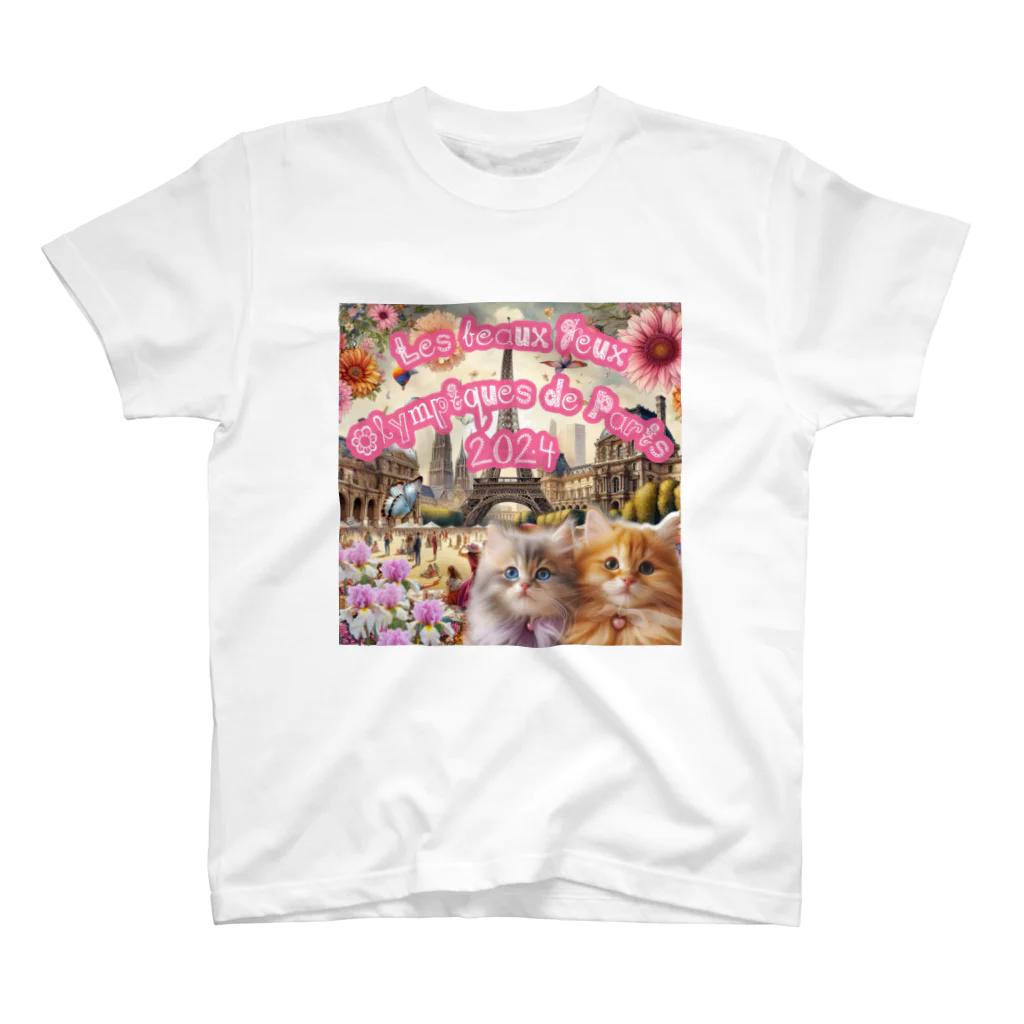 Mioluckypinkyのパリ　オリンピック　パラリンピック　2024 Regular Fit T-Shirt