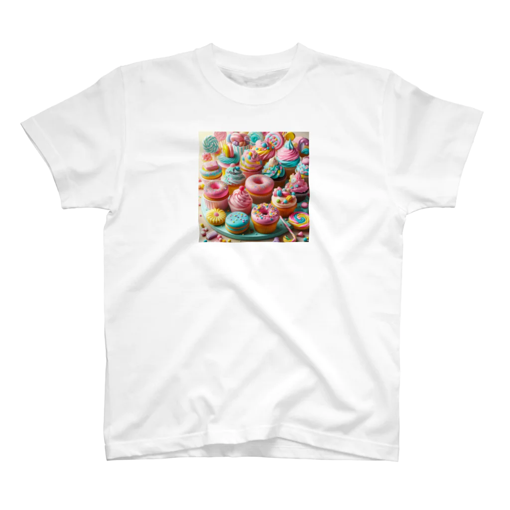 sweeshiiの甘くて美味しそうな洋菓子 Regular Fit T-Shirt