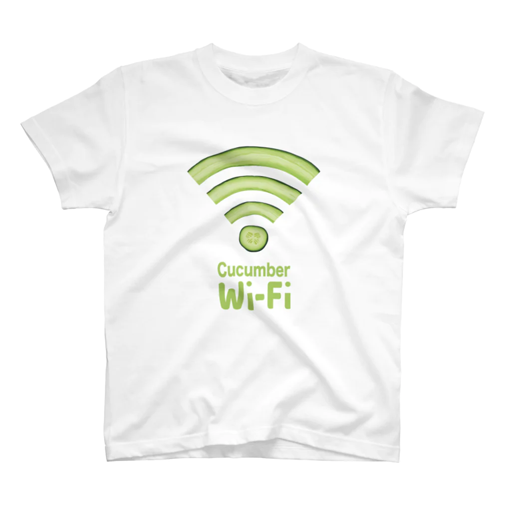 Stylo Tee ShopのWi-Fi きゅうり Regular Fit T-Shirt