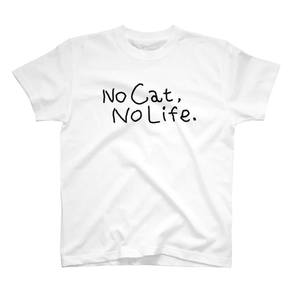 TomoshibiのNo Cat, No Life. Regular Fit T-Shirt