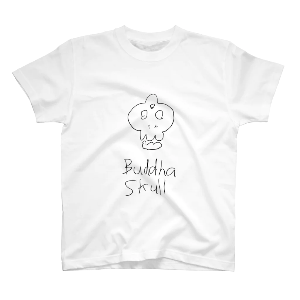 仏ホメshopのBuddha Skull スタンダードTシャツ