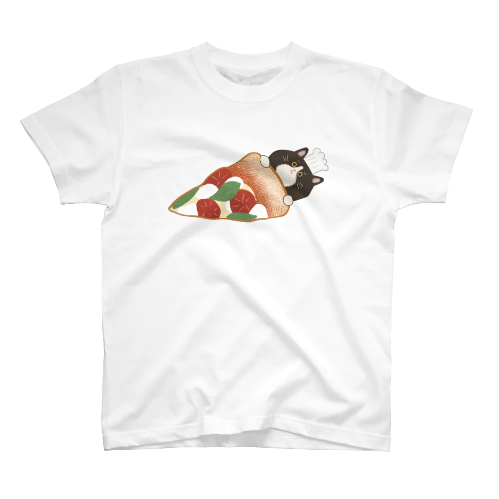 GOAT9 - ぼうし猫のイラストグッズ -のキミが作ったピザ Regular Fit T-Shirt