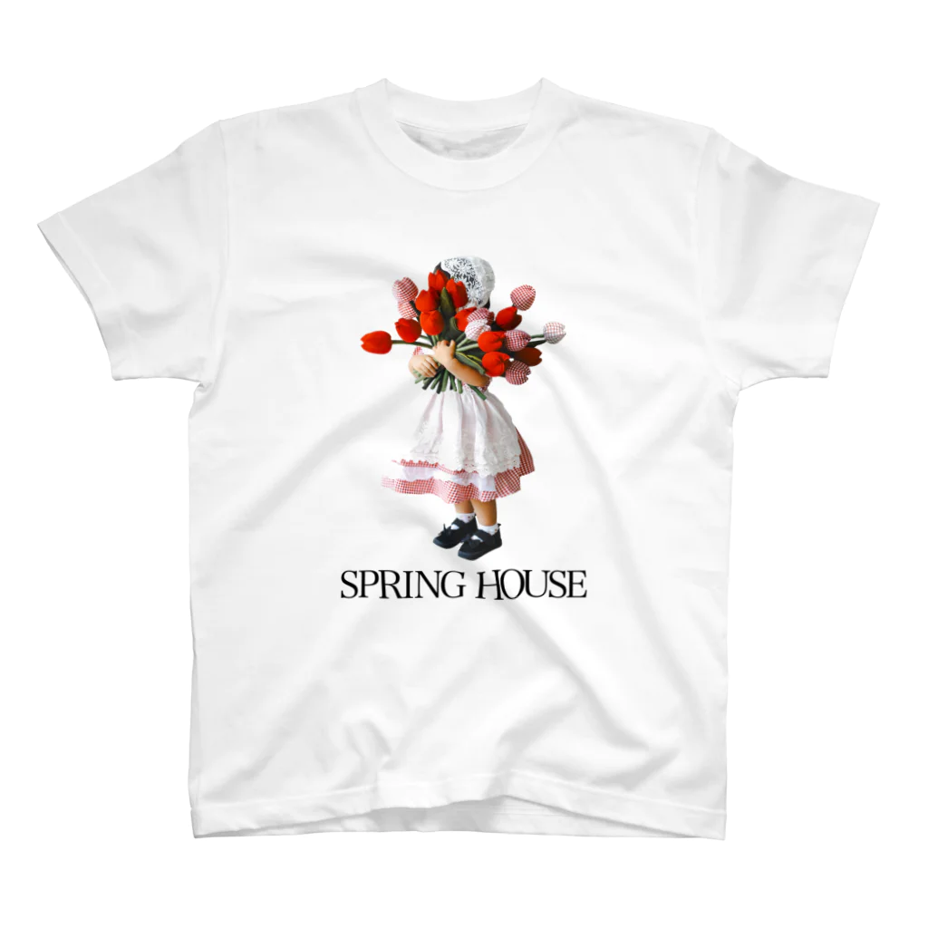 SPRING HOUSEのブーケと女の子 スタンダードTシャツ