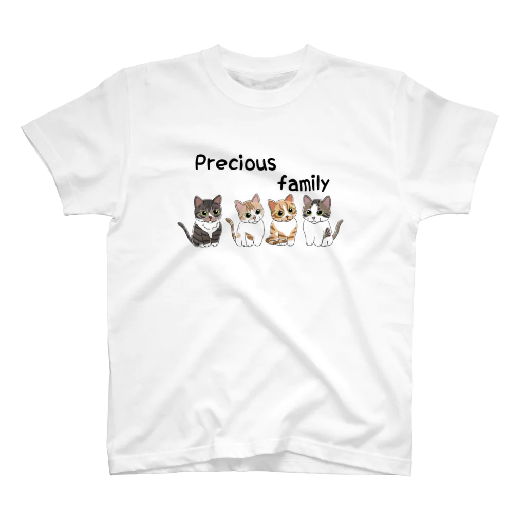 よろずやファミねこのPrecious　family スタンダードTシャツ