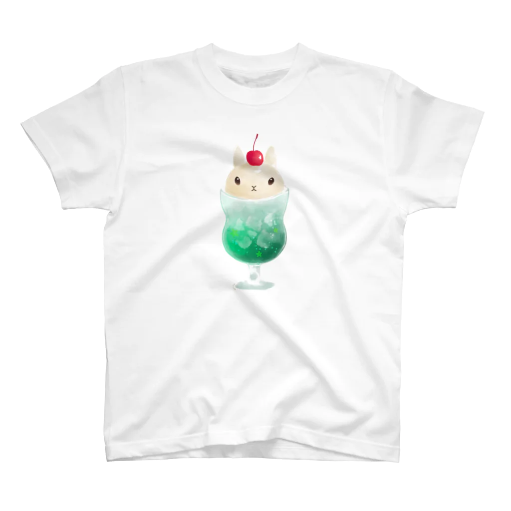 ECLAIR BUNNYのうさクリームソーダ Regular Fit T-Shirt