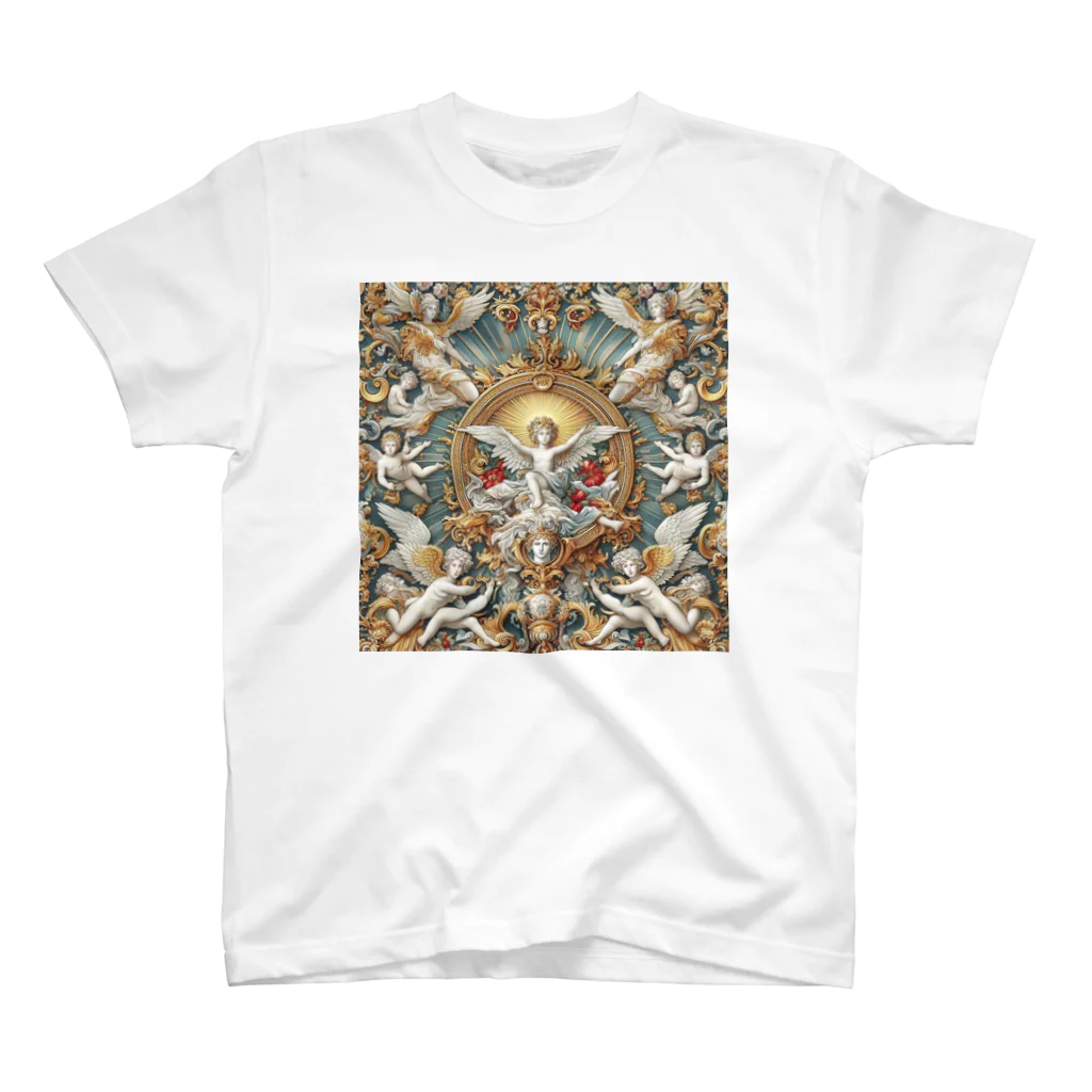 BABYLON  Channel　aiのRenaissance  バロック模様 スタンダードTシャツ