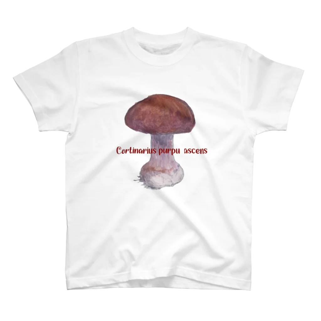 I love mushroom🍄の見つけたら食べちゃうシリーズ no.11  カワムラフウセンタケ スタンダードTシャツ