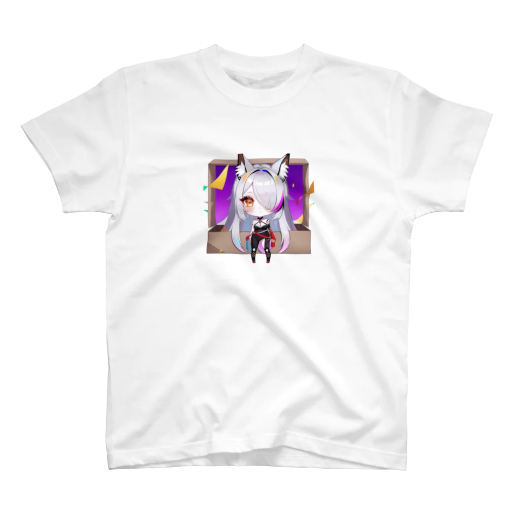 momonekokoの獣耳の女の子 スタンダードTシャツ