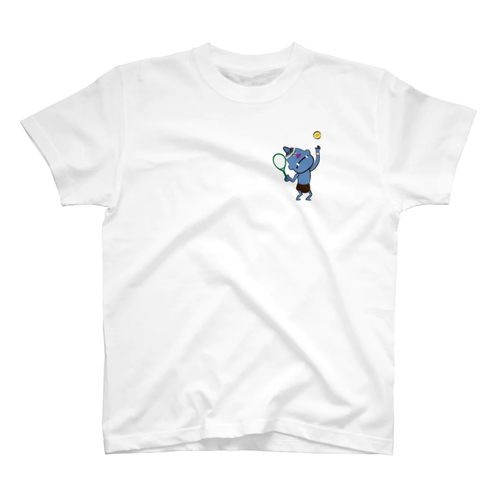 鬼の宝箱　Fu-sui onikko　のテニスをしよう　守之助　幸福丸　前面と背面にプリントあり Regular Fit T-Shirt