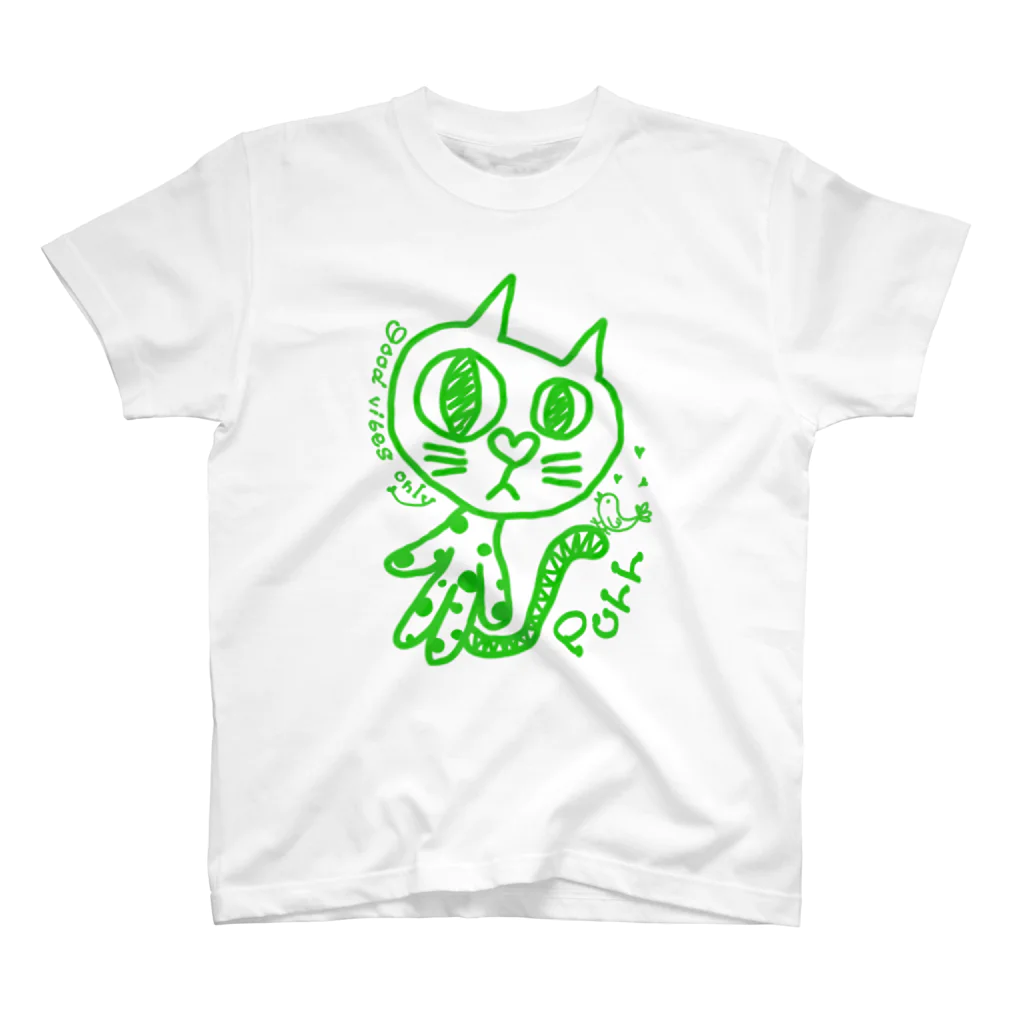 purr-gorogoroのPurr　トリちゃん　グリーン Regular Fit T-Shirt