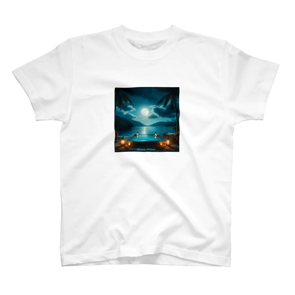 RIKUPANDAのNight Sea スタンダードTシャツ