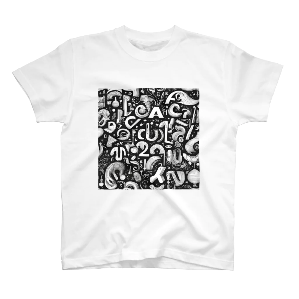 8890のラインアート スタンダードTシャツ