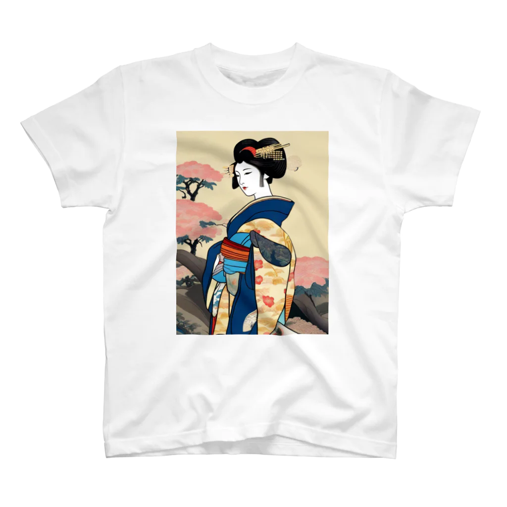 マニアの浮世絵(桜) スタンダードTシャツ