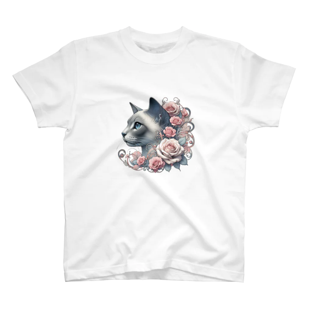 An_Momoのバラ猫ちゃん🌹 スタンダードTシャツ