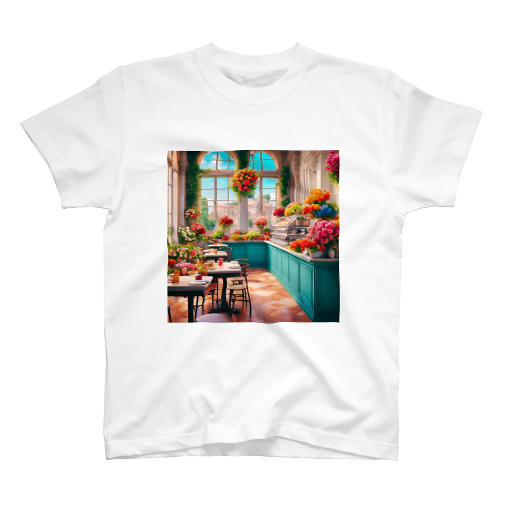 HOSHI-TANEKO🌠の🌺華やかな・カフェ☕✨ スタンダードTシャツ