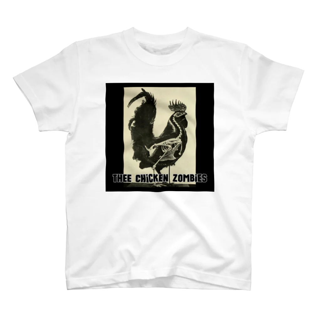 Cafe and Studio Sukizuki Art of Resistance のThee Chicken Zombies  スタンダードTシャツ