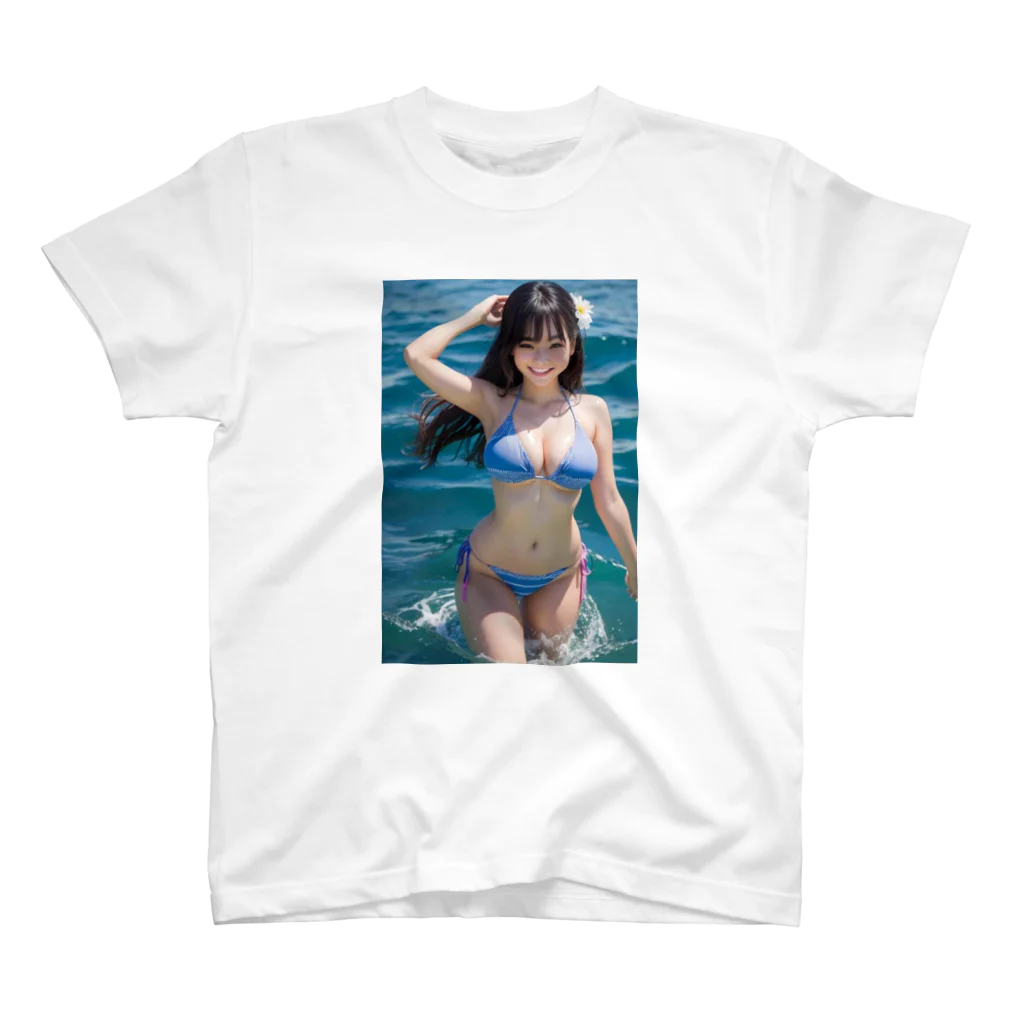 デジタル美女アートのAI美女グラビア9 スタンダードTシャツ