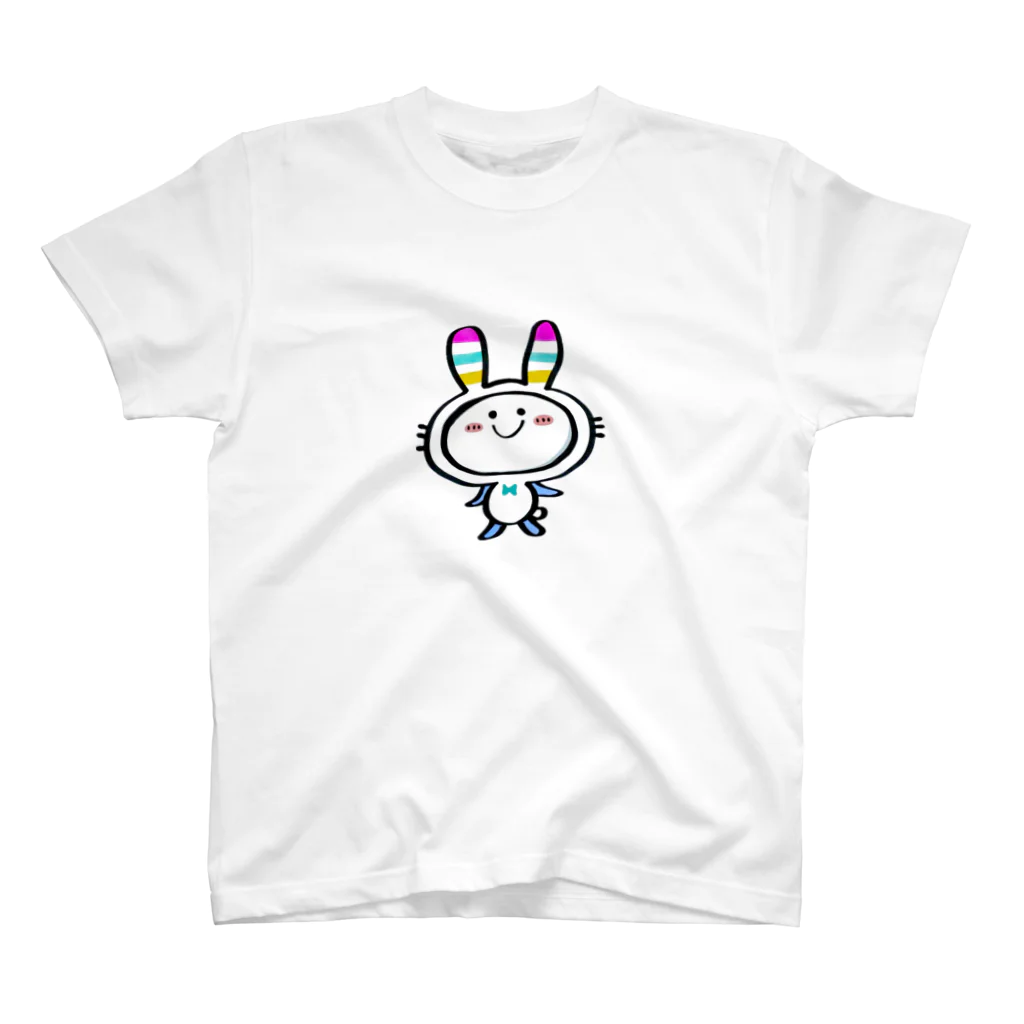 是空屋のカラフルみみうさぎ Regular Fit T-Shirt