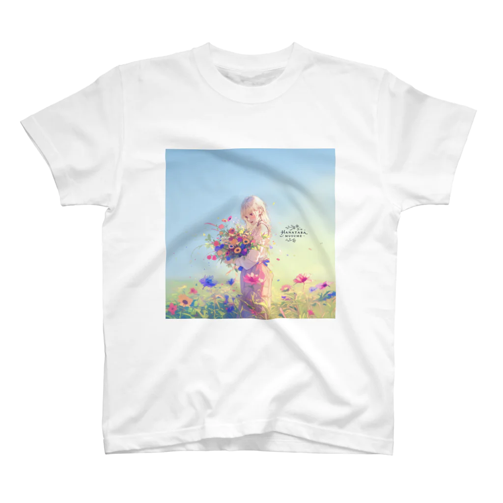 花束娘のMelody of Bouquets and Blue Sky Regular Fit T-Shirt